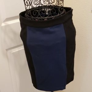 DKNY City Navy and Blue Sz 4 Skirt Sz 4